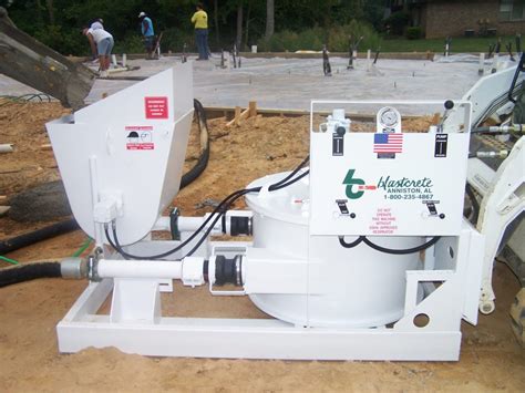 skid steer mounted concrete pump